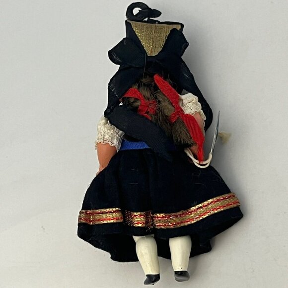 Vintage Schildkrot Celluloid Small German Doll Traditional Outfit Turtle Tag - Picture 9 of 16